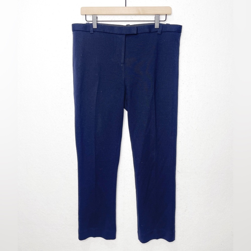 Tory Burch Wool Knit Pants Navy Blue Size 10